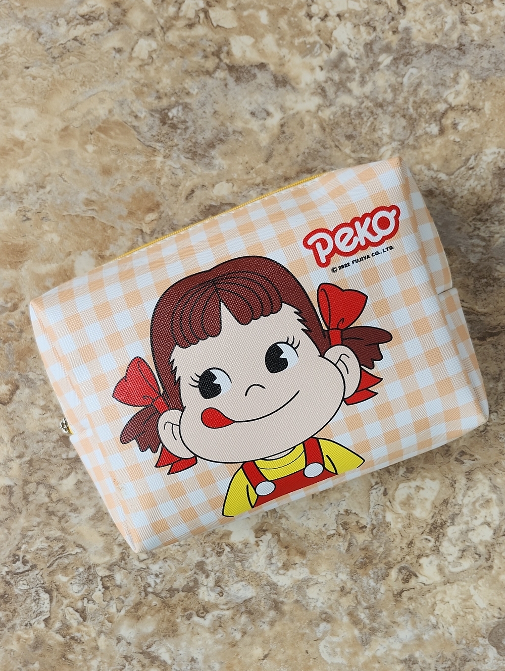 NWOT JAPANESE PEKO CHAN ZIPPERED POUCH